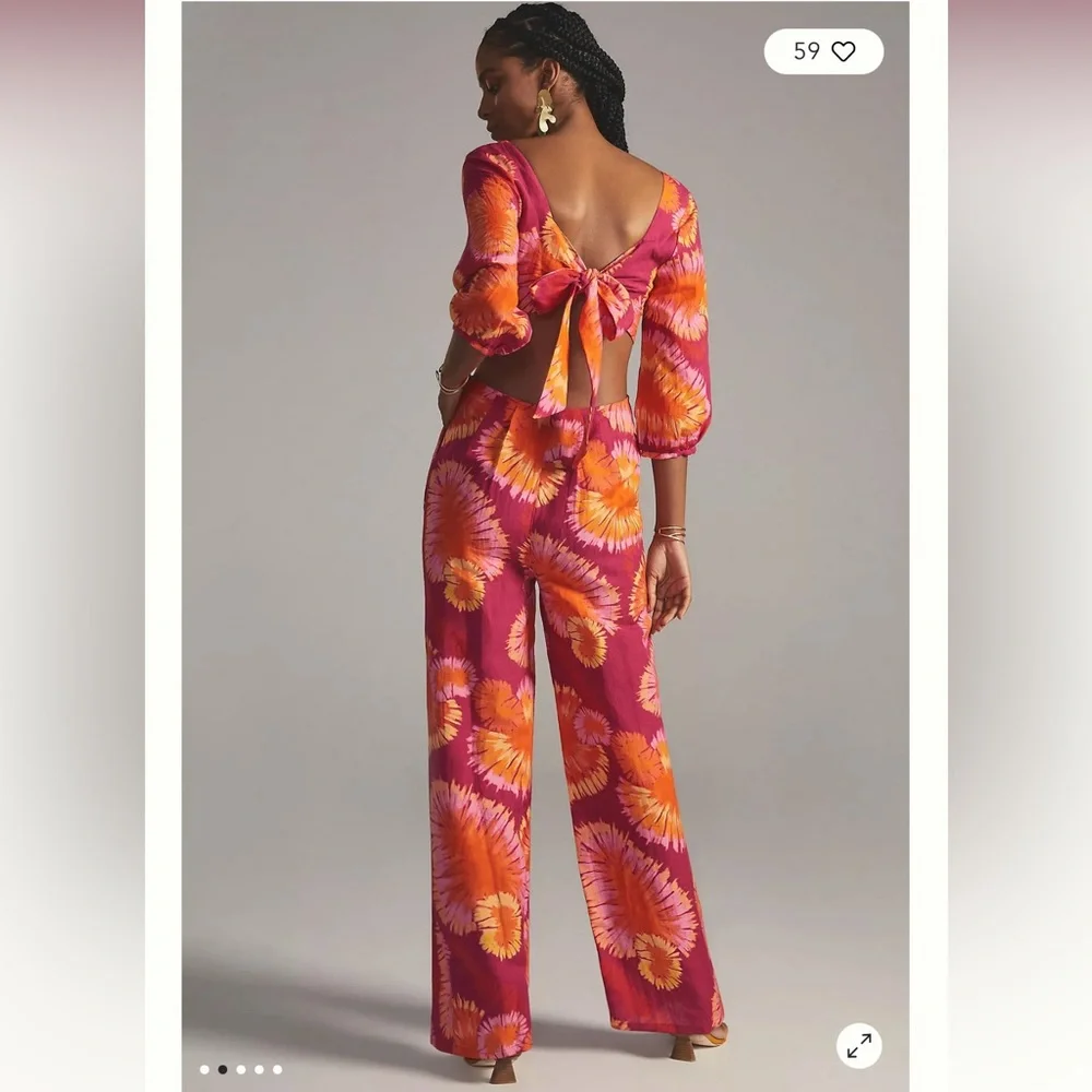 FARM Rio Tie-Back Printed Jumpsuit - Picture 4 of 4